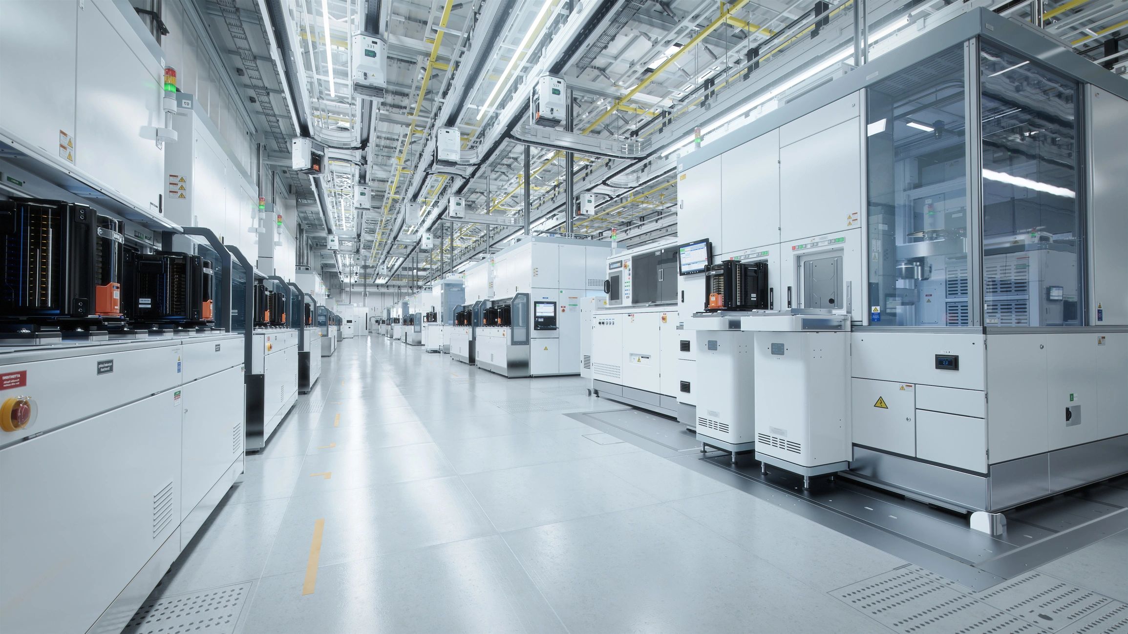 Modern cleanroom facility illustrating advanced automated operations